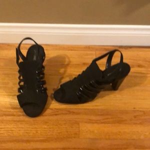 Black Aerosoles heeled sandals